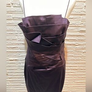 Ralph Lauren Cocktail/Wedding Dress, Size 6, Plum